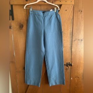 Banana Republic Pull On Blue Pinstripe Pants Sz XS